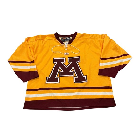 Vintage 2005-2006 Easton Minnesota Golden Gophers Alternate Hockey Jersey 2XL - Picture 1 of 6